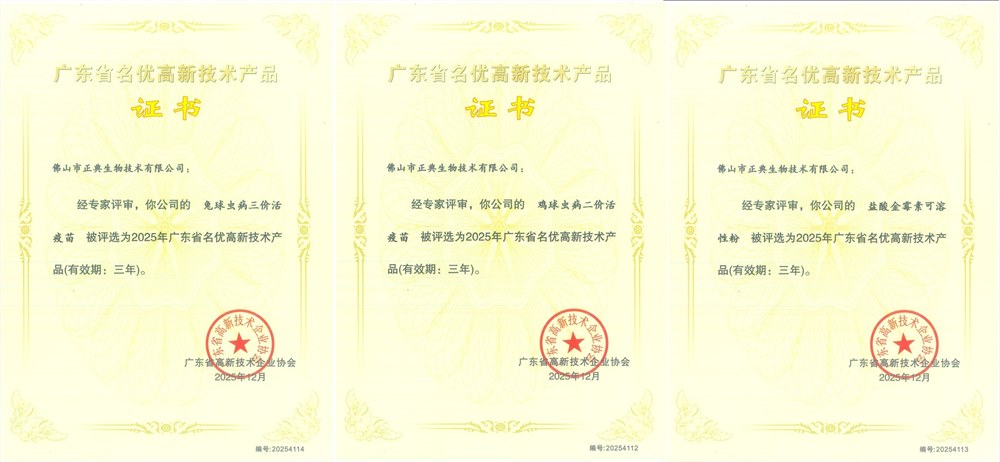 喜訊！正典生物3項(xiàng)產(chǎn)品獲評(píng)2025年廣東省名優(yōu)高新技術(shù)產(chǎn)品